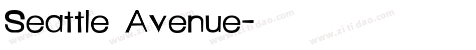 Seattle Avenue字体转换
